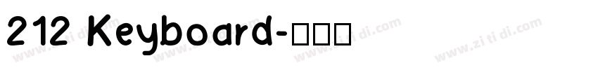 212 Keyboard字体转换